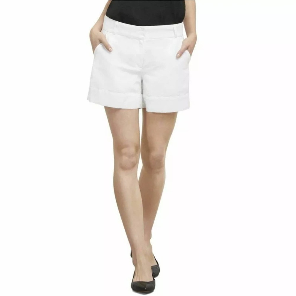 Linen Kenneth Cole NY Flat Front Linen Shorts 16